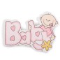 Preview: Streuteile Baby rosa 10 Stück